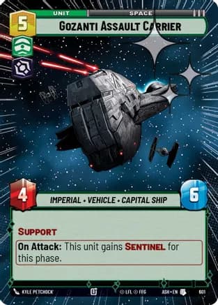 Gozanti Assault Carrier (Hyperspace Foil) — Ashes of the Empire