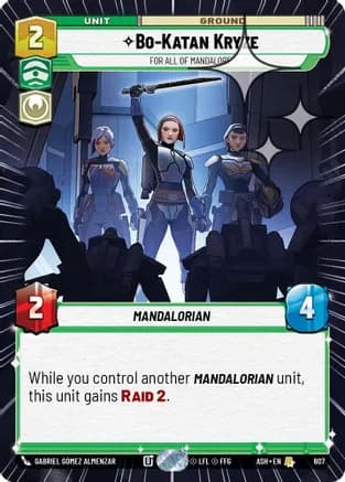 Bo-Katan Kryze - For All of Mandalore (Hyperspace Foil) — Ashes of the Empire