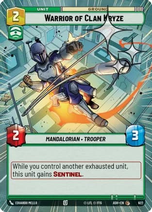 Warrior of Clan Kryze (Hyperspace Foil) — Ashes of the Empire