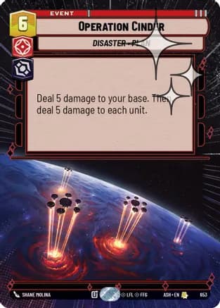 Operation Cinder (Hyperspace Foil) — Ashes of the Empire