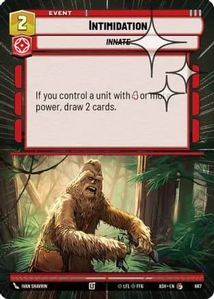 Intimidation (Hyperspace Foil) — Ashes of the Empire