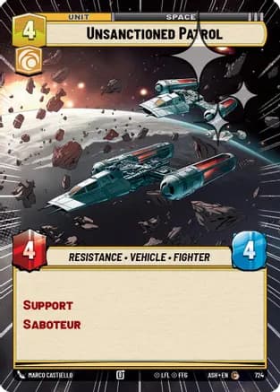 Unsanctioned Patrol (Hyperspace Foil) — Ashes of the Empire