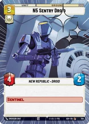 N5 Sentry Droid (Hyperspace Foil) — Ashes of the Empire