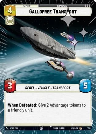 Gallofree Transport (Hyperspace Foil) — Ashes of the Empire