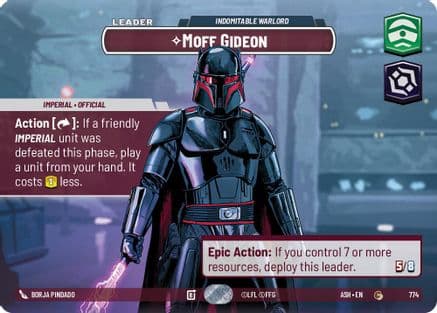 Moff Gideon - Indomitable Warlord (Showcase) — Ashes of the Empire