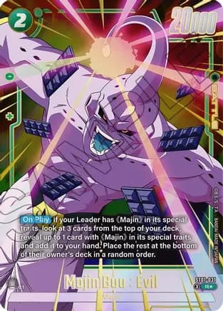 Majin Buu : Evil - ST01-031 (Alternate Art) — Story Booster 01