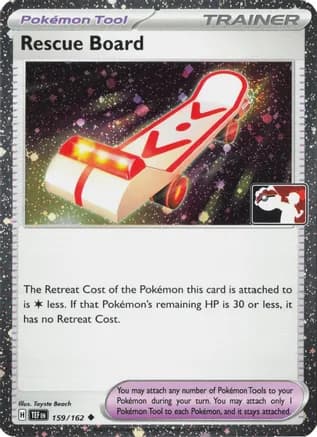 Rescue Board - 159/162 (Cosmos Holo) — Prize Pack Series Cards