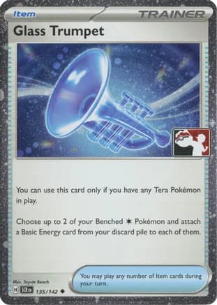 Glass Trumpet - 135/142 (Cosmos Holo) — Prize Pack Series Cards
