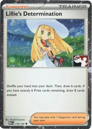 Lillie's Determination - 119/132 (Cosmos Holo) — Prize Pack Series Cards