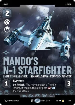 Mando's N-1 Starfighter - Faster than a Fathier (Prestige) — Ashes of the Empire