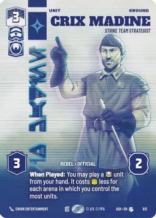 Crix Madine - Strike Team Strategist (Prestige) — Ashes of the Empire