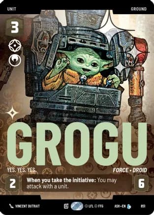 Grogu - Yes. Yes. Yes. (Prestige Foil) — Ashes of the Empire