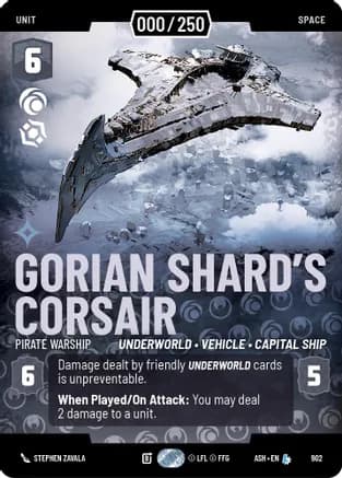 Gorian Shard's Corsair - Pirate Warship (Serialized) — Ashes of the Empire