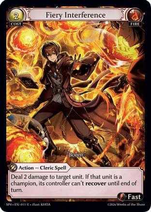 Fiery Interference — Supporter Pack 4