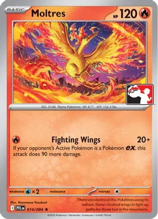 Moltres - 014/094 — Prize Pack Series Cards