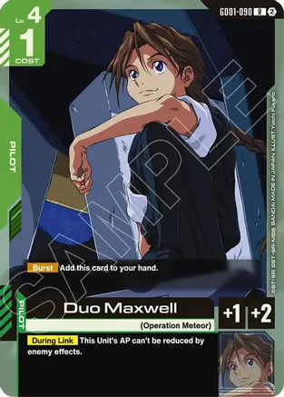 Duo Maxwell — Deck Build Box Freedom Ascension