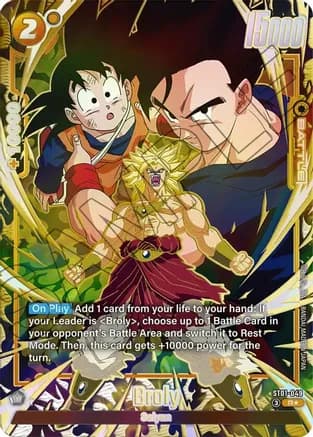 Broly - ST01-049 (Alternate Art) — Story Booster 01