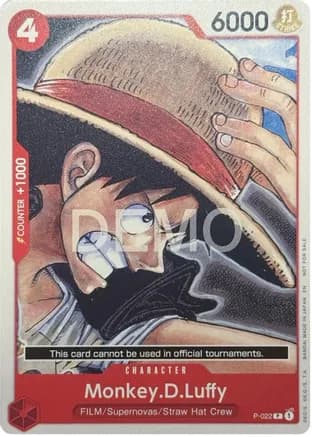 Monkey.D.Luffy - P-022 — One Piece Demo Deck Cards