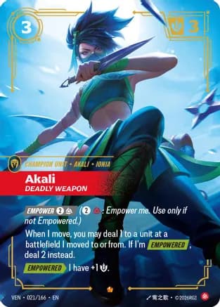 Akali, Deadly Weapon — Vendetta