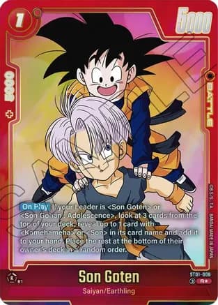 Son Goten - ST01-006 (Alternate Art) — Story Booster 01