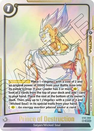 Prince of Destruction (Alternate Art) — Story Booster 01