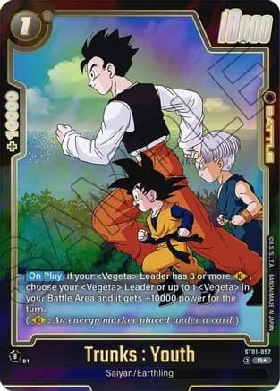 Trunks : Youth - ST01-057 (Alternate Art) — Story Booster 01