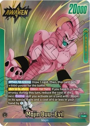 Majin Buu/Majin Buu : Pure Evil // Majin Buu : Evil (Alternate Art) — Story Booster 01