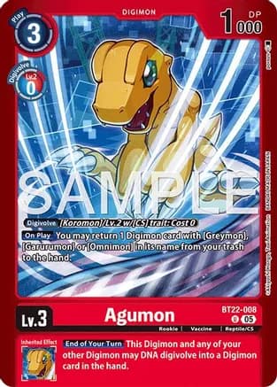 Agumon — Limited Card Pack -Final Crest-