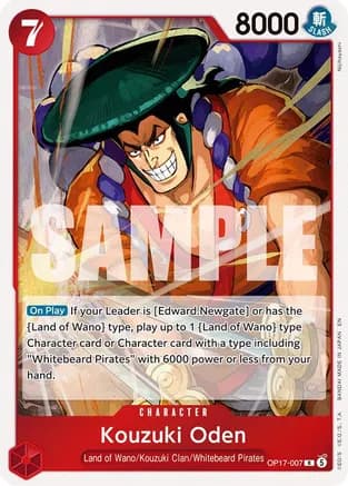 Kouzuki Oden — The World's Strongest Warriors