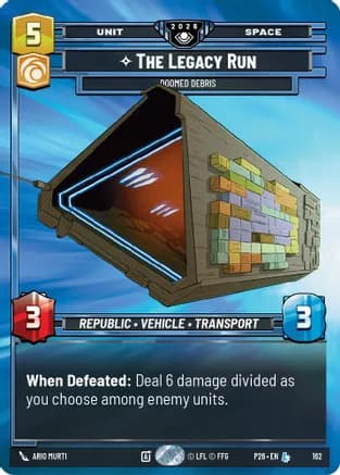 The Legacy Run - Doomed Debris (Prize Wall) (Foil) — Galactic Championship 2026