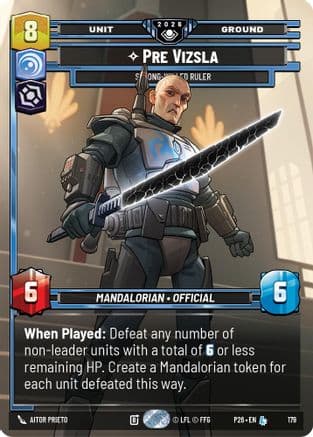 Pre Vizsla - Strong-Willed Ruler — Galactic Championship 2026