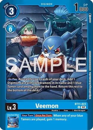 Veemon — Limited Card Pack -Final Crest-