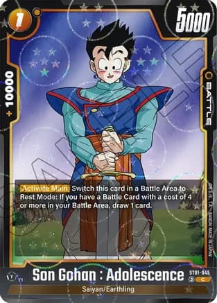 Son Gohan : Adolescence - ST01-045 (Dragon Ball Pattern) — Story Booster 01