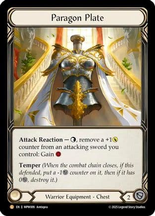 Paragon Plate — Mastery Pack Warrior