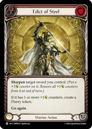 Edict of Steel (Red) — Mastery Pack Warrior