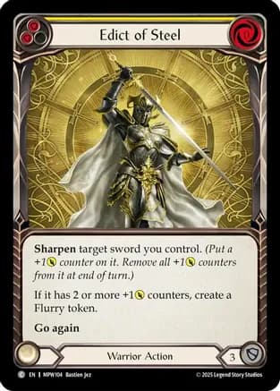 Edict of Steel (Yellow) — Mastery Pack Warrior