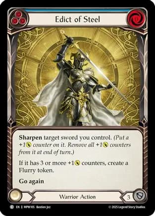 Edict of Steel (Blue) — Mastery Pack Warrior