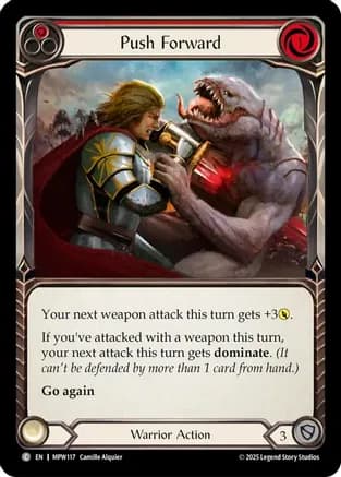 Push Forward (Red) — Mastery Pack Warrior