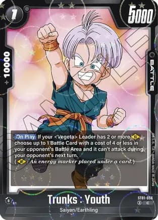 Trunks : Youth - ST01-056 (Dragon Ball Pattern) — Story Booster 01