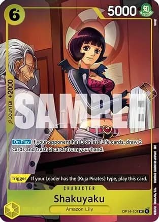 Shakuyaku (One Piece Card Game Illustration Box Vol. 7) — One Piece Promotion Cards