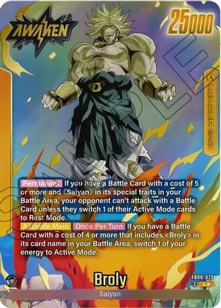 Broly - FB08-073 (Alternate Art) — Story Booster 01