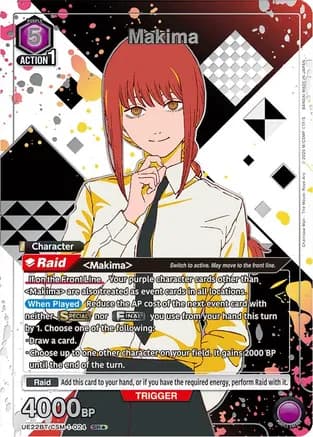 Makima (024) (SR*) (Box Topper Silver Foil) — UE22BT: CHAINSAW MAN