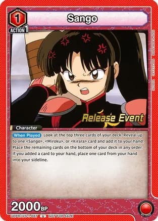 Sango (057) — UE23BT: Inuyasha Release Event Cards