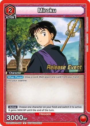Miroku (069) — UE23BT: Inuyasha Release Event Cards