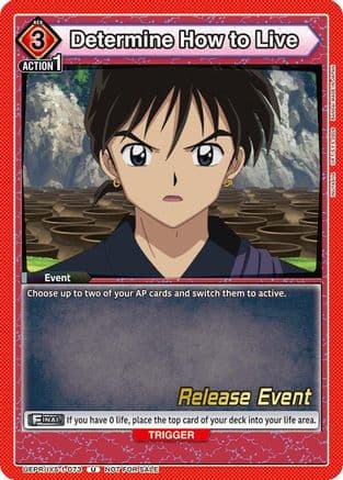 Determine How to Live — UE23BT: Inuyasha Release Event Cards