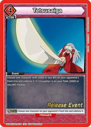 Tetsusaiga — UE23BT: Inuyasha Release Event Cards