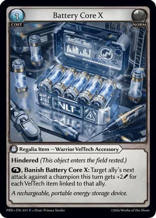 Battery Core X — .asphodel/paradise