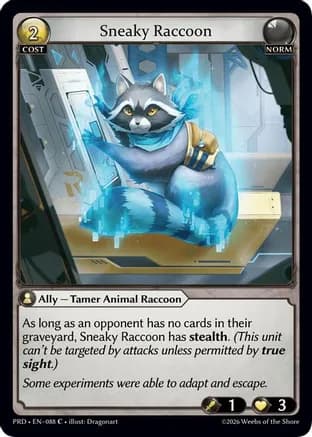 Sneaky Raccoon — .asphodel/paradise