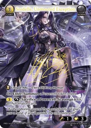 Sordelle, Unmoored Exception (CSR) — .asphodel/paradise