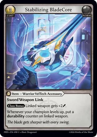 Stabilizing BladeCore — .asphodel/paradise